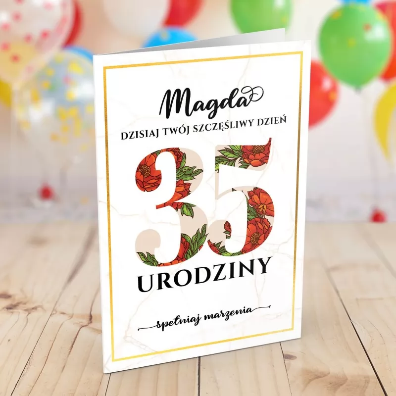 Życzenia na 35 urodziny