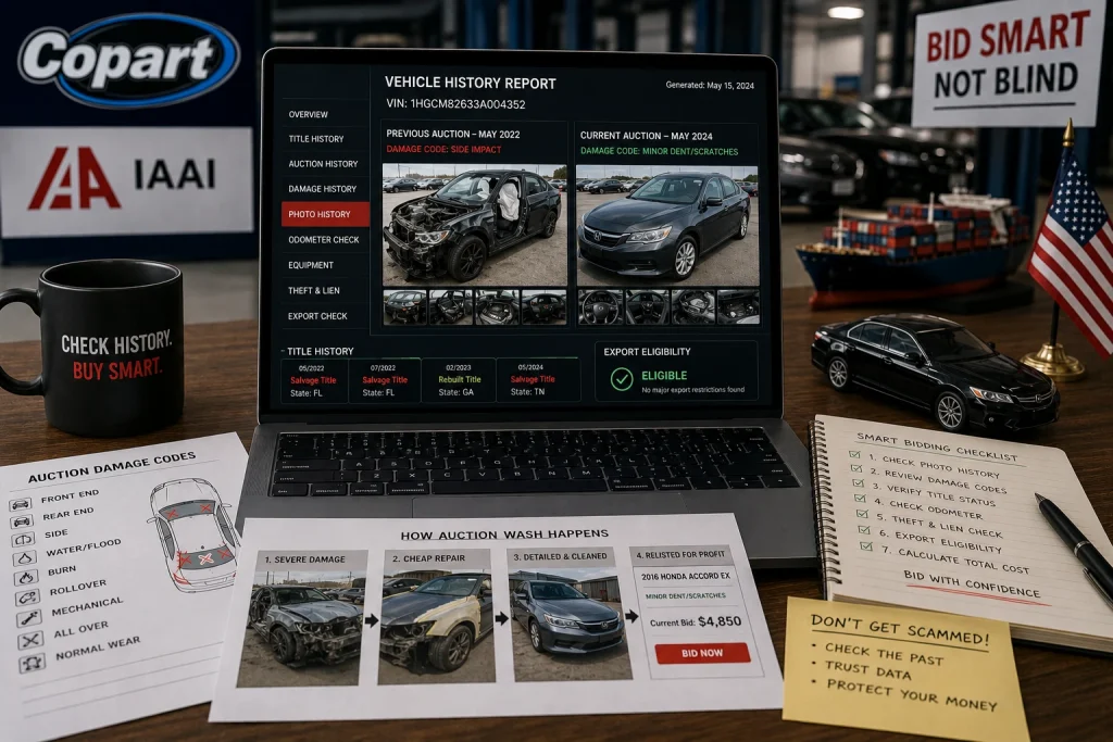 Spotting Disguised Wrecks at auctions Copart and IAAI