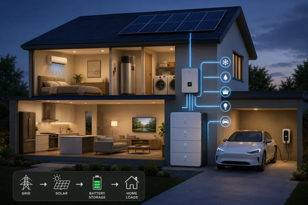 Home Battery Storage for Heat Pumps and All-Electric Homes